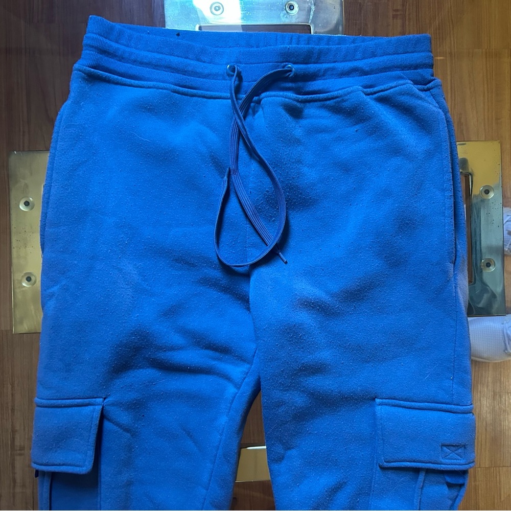 Blue soft Cargo Pants - Size Large - very soft and comfortable